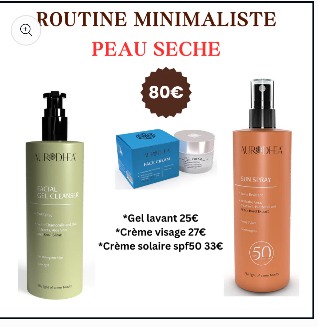 ROUTINE MINIMALISTE PEAU SECHE