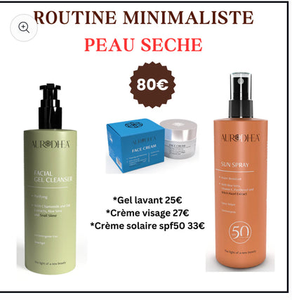 ROUTINE MINIMALISTE PEAU SECHE