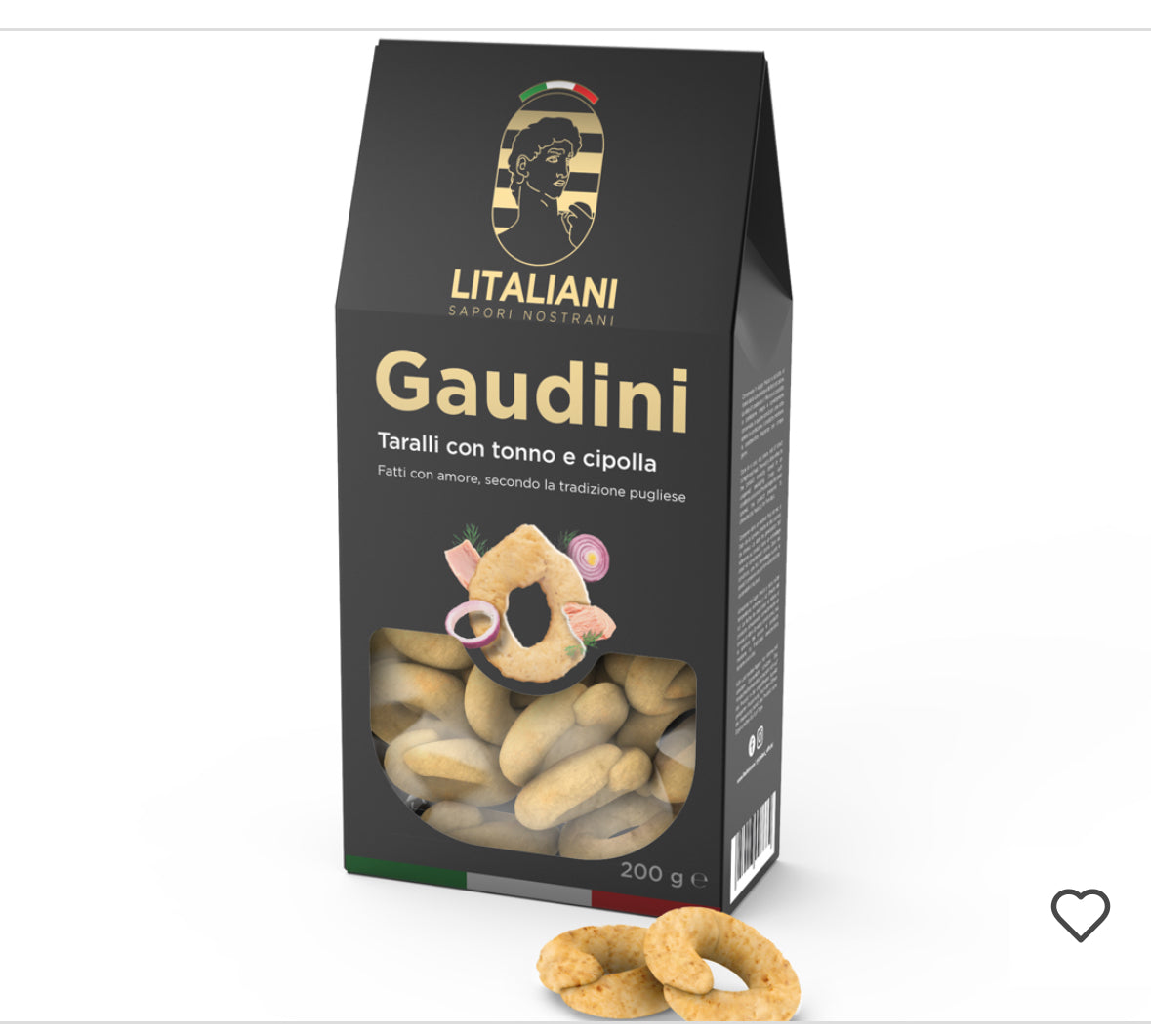 Gaudini- Taralli aux oignons et thon 200 g