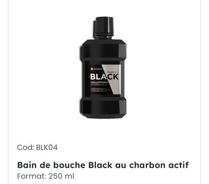 Bain de bouche Black au charbon actif
250 ml