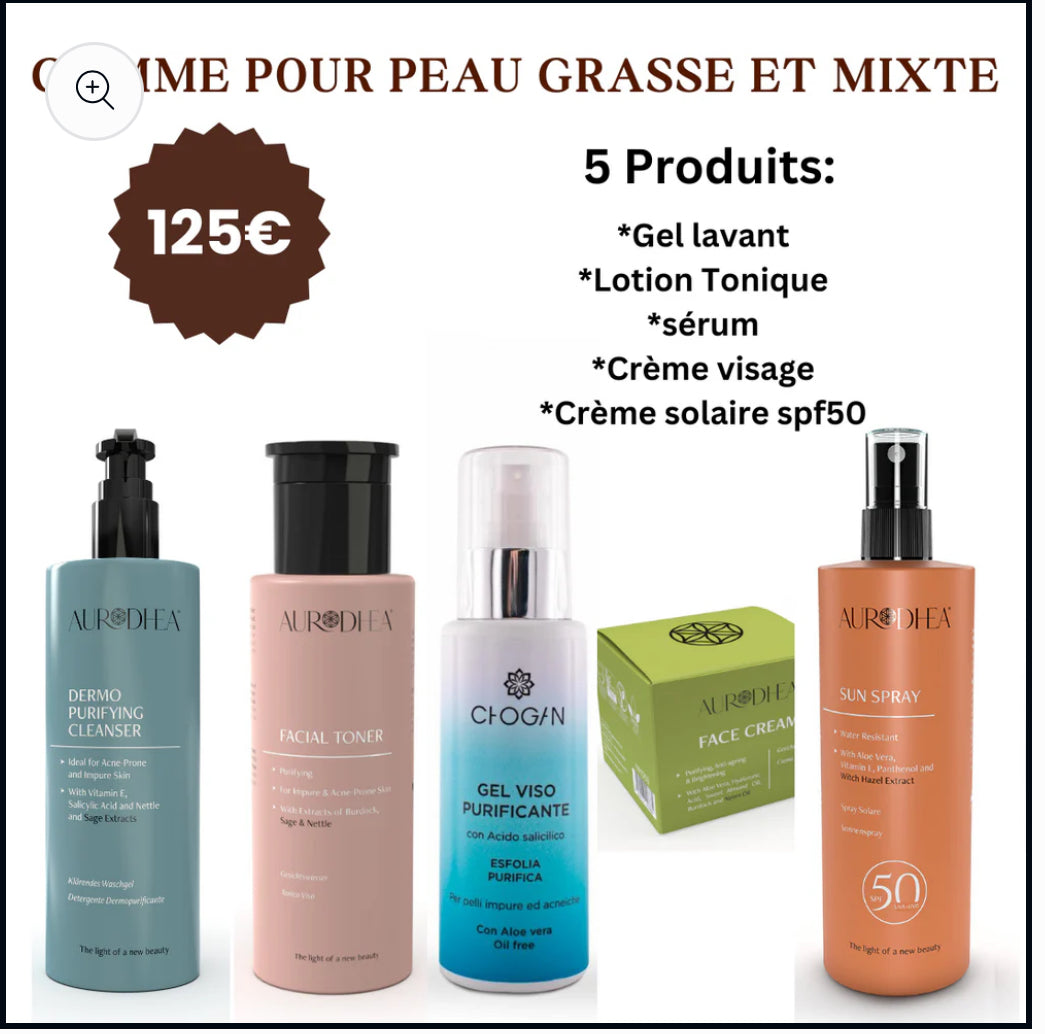 GAMME POUR PEAU GRASSE ET MIXTE
